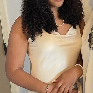 Ivory Formal Slip Dress